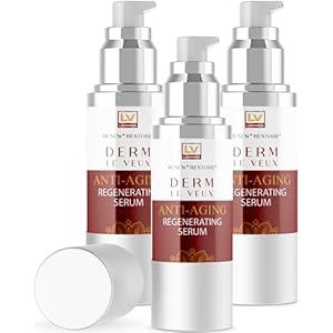 (3 Pack) Derm Le Veux, Derm La Veux, Derm Le Veu, Derm Leveux Serum, Derma Le Veux Serum, Derm Le Veux Face Cream, Veur, Veus, Dermlevue Serum, Derm Le Veux Deluxe Serum, Derma La Veux, 3 Bottles
