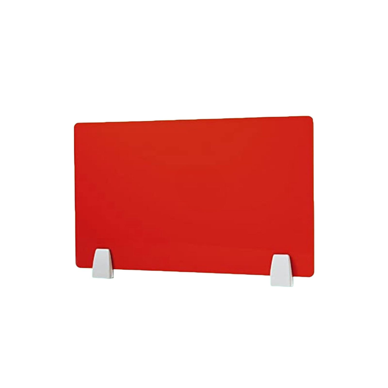 GBRJUYF Desk Partition for Clamping, Desk Divider (Red, Yellow, Blue) / Sneeze Guard/Workspace Separation Panel (Red, L 120cm x H 45cm)
