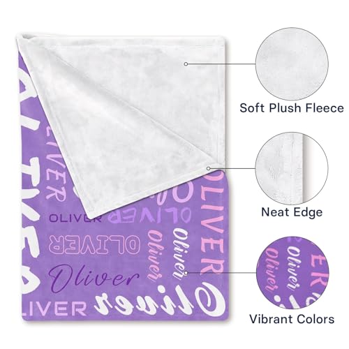 Image of PUREFLY Ships Next Day-Personalized Blanket for Kids- Custom Blanket with Name for Teen Girls and Boys, Birthday Gifts for Women and Men, Customized Flannel Throw, Christmas Blankets Gifts for Baby