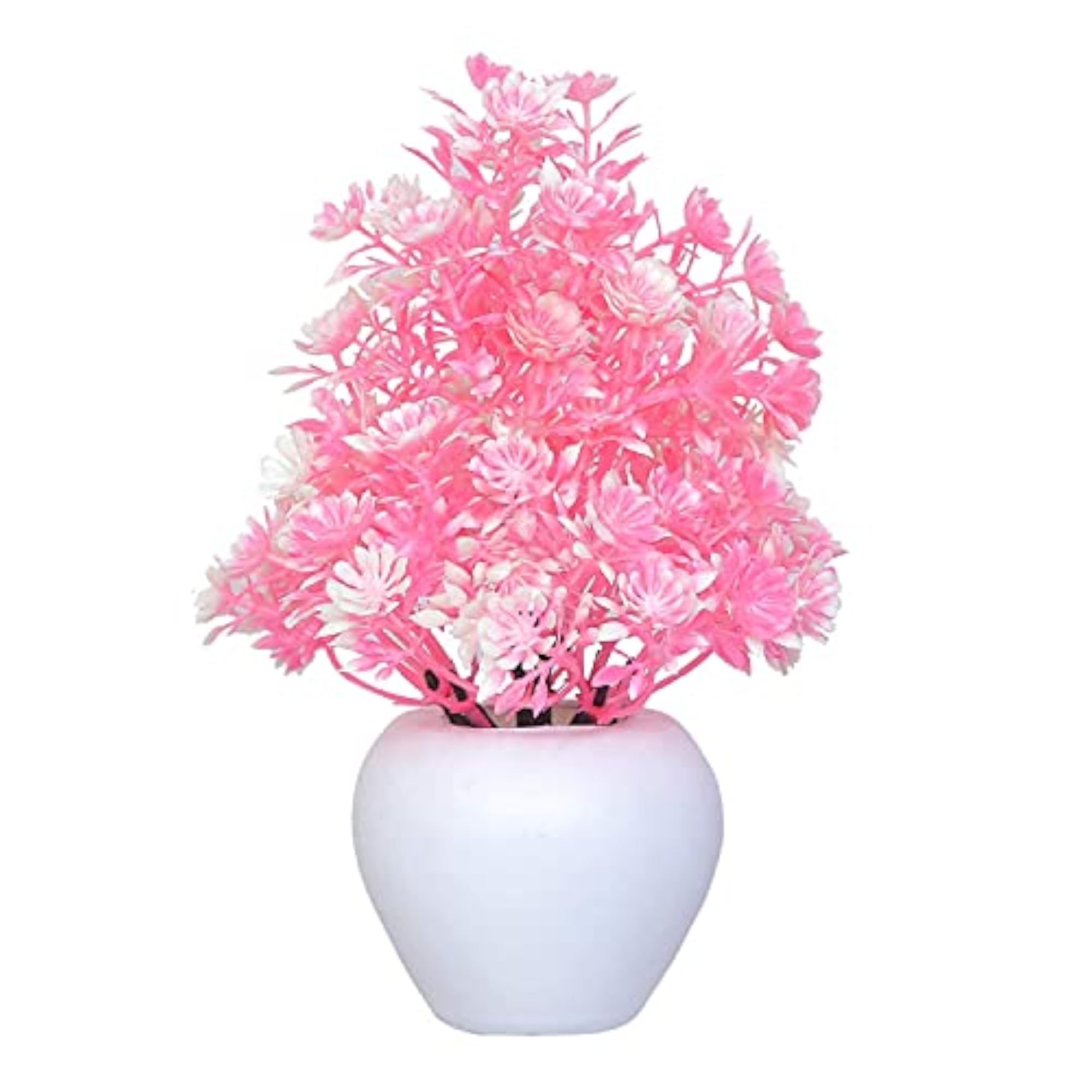 Artificial Bonsai Plant with Round Pot for Indoor Decor