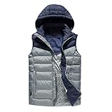 areclern Elektrisch beheizte Weste für Männer und Frauen, USB-Aufladung, waschbare, beheizte Weste für Outdoor-Arbeit, Jagd, Angeln Zitrusrot 4xl