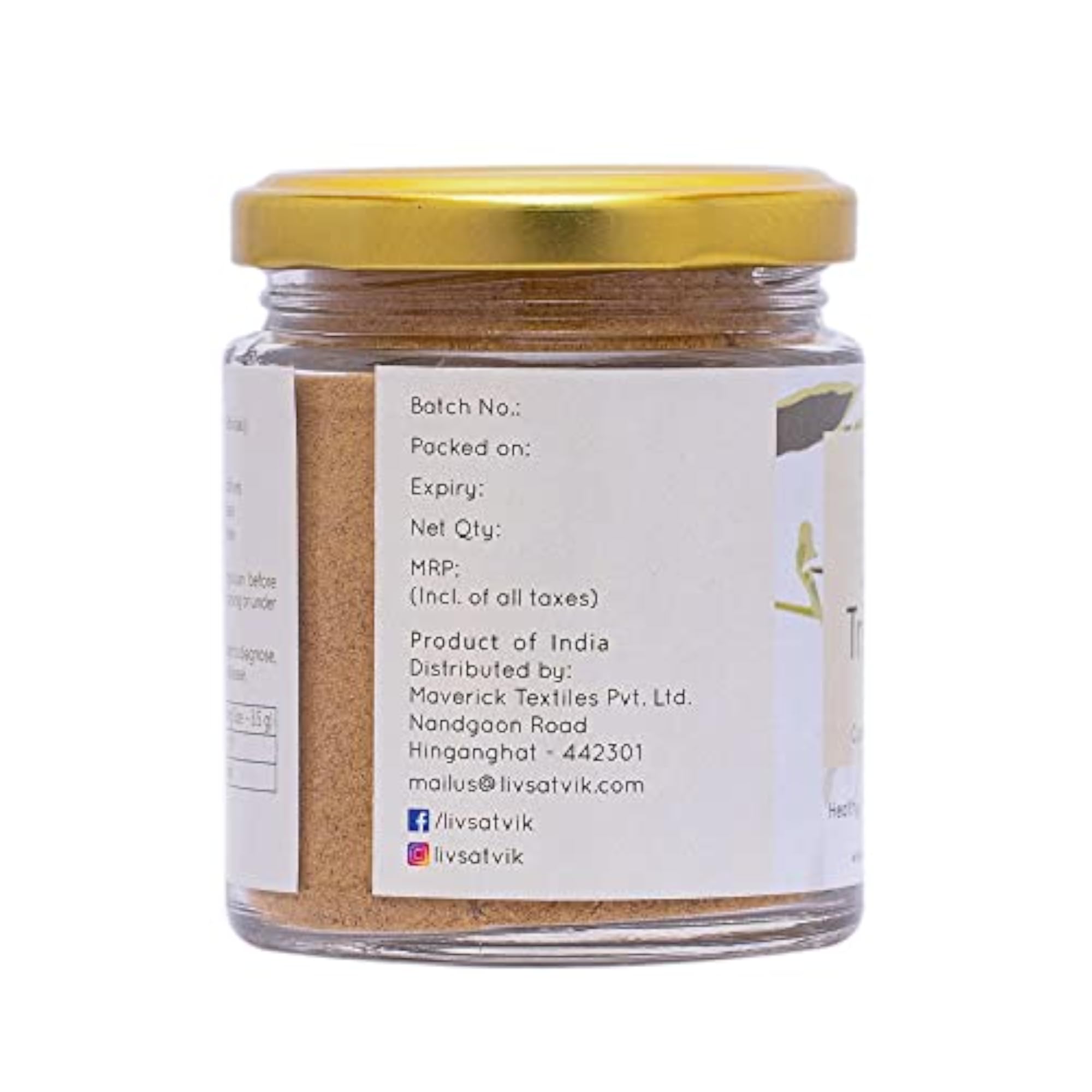 Livsatvik Just Triphala, 125g, Natural Wellness