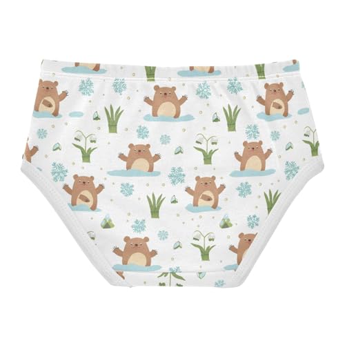 Wusikd Cute Groundhogs Girls' Underwear Cotton Girls Briefs Soft Toddler Underwear 2T2