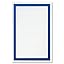 Dark Blue Foil on White