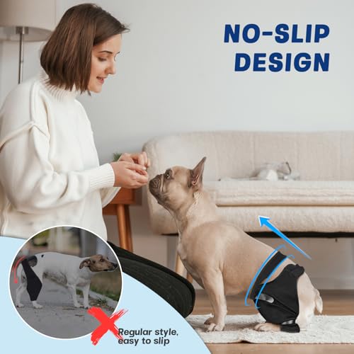 Image of Dog Sleeve for Rear Legs to Stop Licking, Upgraded Surgical Recovery Sleeve for Hind Back Leg Wound,TPLO, ACL Surgery, Light Comfortable Cone Alternative(XL,Right)