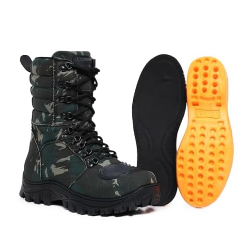 Coturno Militar Bota Tática Zíper Lughato 1907 Camuflado (42, BR, Adulto, Numérico, M, 42)