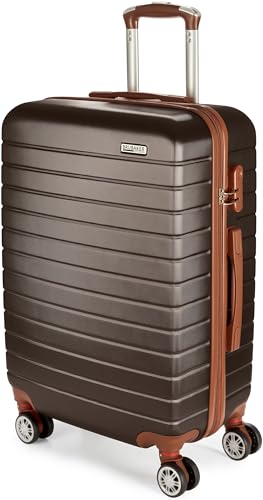 BRUBAKER Valise Rigide Paris - Trolley de Voyage avec Serrure à Numéro, 4 Roues et Poignées de Confort - Valise à roulettes 43 x 66,5 x 26 cm - ABS Valise...