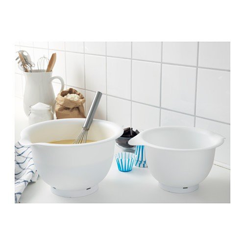 IKEA VISPAD Schüsseln in weiß; 2er-Set Küche, Haushalt & Wohnen