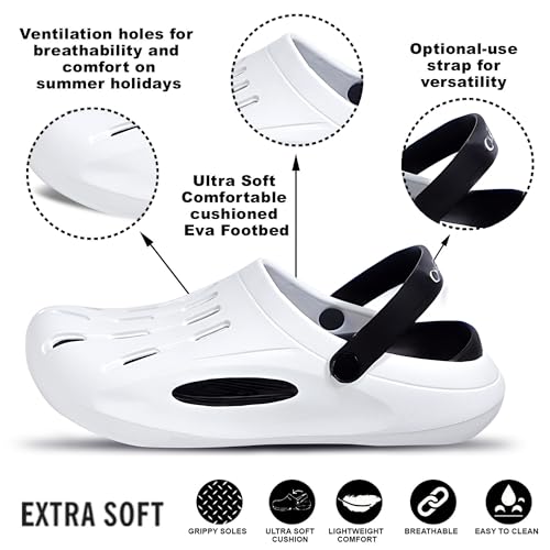 Image of CRESTA Kids Clogs Shoes for Boys & Girls Dailywear Comfortable, Lightweight Anti-Skid Indoor & Outdoor Sandals Clogs for Kids