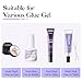 Gellen Nail Glue Remover for Press on Nails, 40ML UV Glue Remover, Non-Acetone Gentle Off for False Tips, Odorless Easy Debonder, Not for Gel Polish