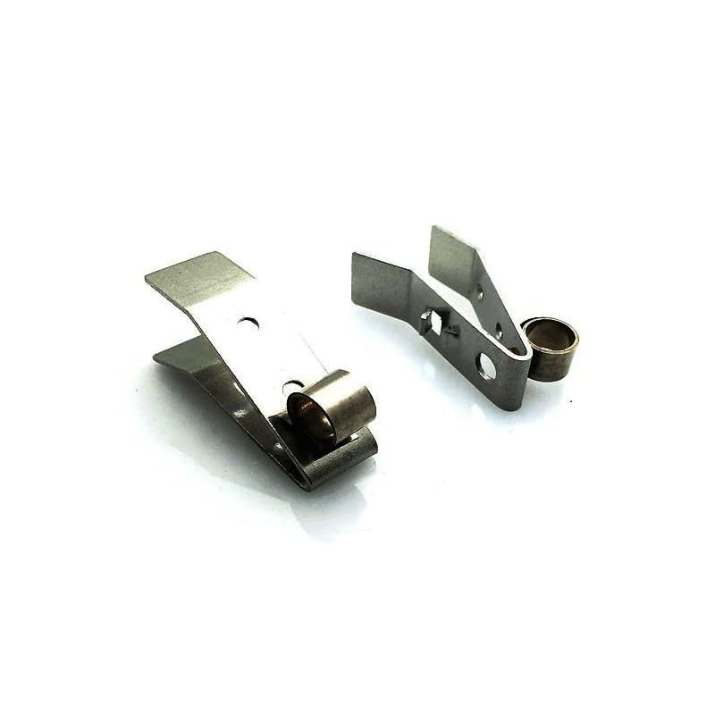 Portaspazzole in carbone con morsetto a molla in acciaio inossidabile da 5 pezzi - Anello elastico con clip di compressione durevole for generatori e officine(13X58MM)
