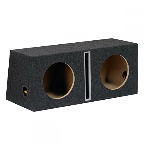 Inex MDF Double Port Voiture Audio Enceinte Caisson de Basse Caisson de Basses Boîtier Noir IX-B1035SX2