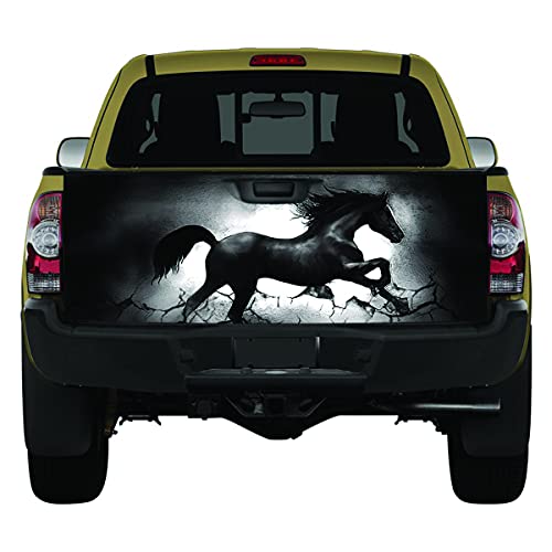 Black Horse Truck Tailgate Wrap Car Decal Sticker Car Decor