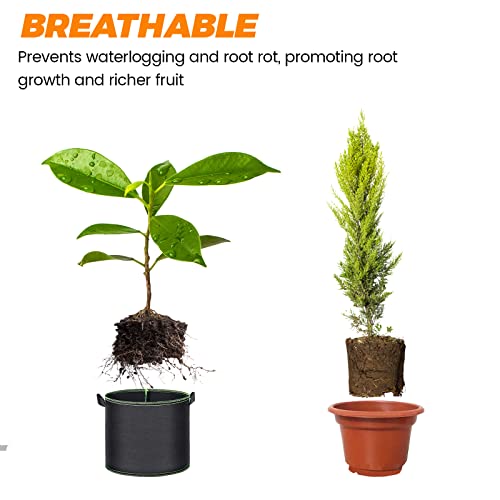 Pflanzsack iophi 5X 30 Liter aus Vliesstoff für Gartenarbeiten
