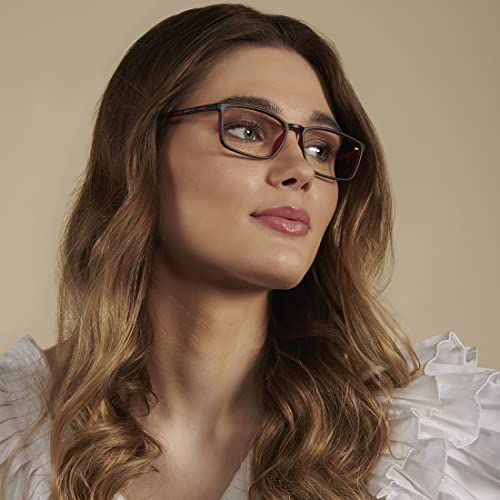 Image of LENSKART BLU | Zero Power Blue Cut Computer Glasses | Anti Glare, Lightweight & Blocks Harmful Rays | 100% UV Protected | Full Rim Rectangular | For Men & Women | Medium | LB E13527