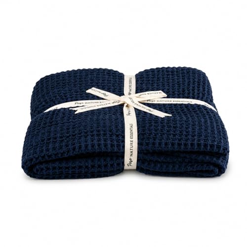PURE NATURE ESSENTIALS Waffle Weave Bath Towel, |Cotton Lightweight & Highly Absorbent|Soft Touch, Quick Dry Towels for Bath Large Size| Ideal for Tra