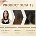 MIMAN 12 Inch Shoulder Length Ombre Brown Bob Wigs for Women Small Lace Front Wig Middle Part Straight Natural Synthetic Hair Replacement Wigs