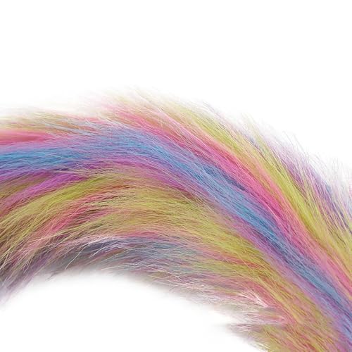 Peluche de queue d'animal 100 cm de long avec sangle réglable pour fête costumée