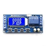 Für Verzögerung für Relaismodul mit LCD-Display, programmierbarer zyklischer Timing-Schalter, verstellbarer Loop-Timer für 5V 12V 24V DC, High Level Trigger Automatische Verzögerung