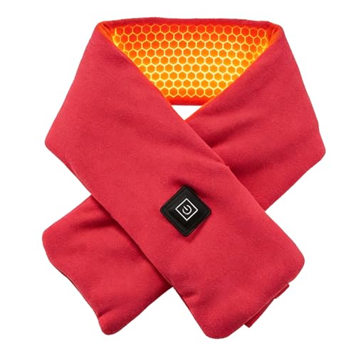 Dqsgiqe Écharpe Chauffante | Tour De Cou Anti-Vent Alimenté USB | Trois Réglages De Température | Pour L'Hiver Et Temps Froid, Ski, Snowboard, Course Et Voyage
