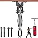 BeneLabel 360°回転ヘビーバッグ パンチングバッグマウント 天井ハンガー スプリング付き 耐荷重99kg スプリングボクシングバッグ ハードウェアブラケット カラビナ付き