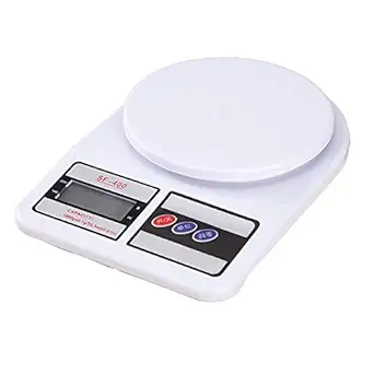 shopoware Digital Kitchen Weighing Machine Multipurpose Electronic Weight Scale with Backlit LCD Display for Measuring Food, Vegetable, Fruit-white