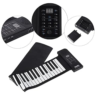 FZYE 61 Touches (C3 ~ C8) Roll Up Piano Keyboard Portable Electric Hand Roll Keyboard Piano Cadeau Musical avec 128 Tons, 128 rythmes, 45 chansons de démonstration pour débutants Enfant - Les Beatles, Paul McCartney, John Lennon, RIngo Starr, George Harrison FZYE 61 Touches (C3 ~ C8) Roll Up Piano Keyboard Portable Electric Hand Roll Keyboard Piano Cadeau Musical avec 128 Tons, 128 rythmes, 45 chansons de démonstration pour débutants Enfant – Image 5