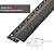 ANEEZ Z Molding Home Carpet Transition Strip, Doorways Hardwood Floor to Tile Decoration Bar, Carpet to Tile Trim Strips for Kitchen Bedroom (Color : Black)