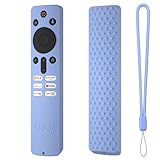 Oboe Silicone TV Remote Cover 'Compatible with' Xiaomi Mi Tv X Series 2024 / X Pro QLED Tv Remote 2024 Model Remote Protective Case with Remote Loop (Glow in Dark Blue) [Remote NOT Included]