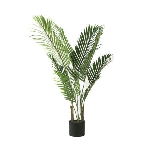 Valyria Home - Planta Artificial Palmera Areca - Tamaño 110 cm - Planta de Plástico Interior y Exterior - Palmera Artificial - Árbol Artificial Realista y Tropical - Decoración del Hogar