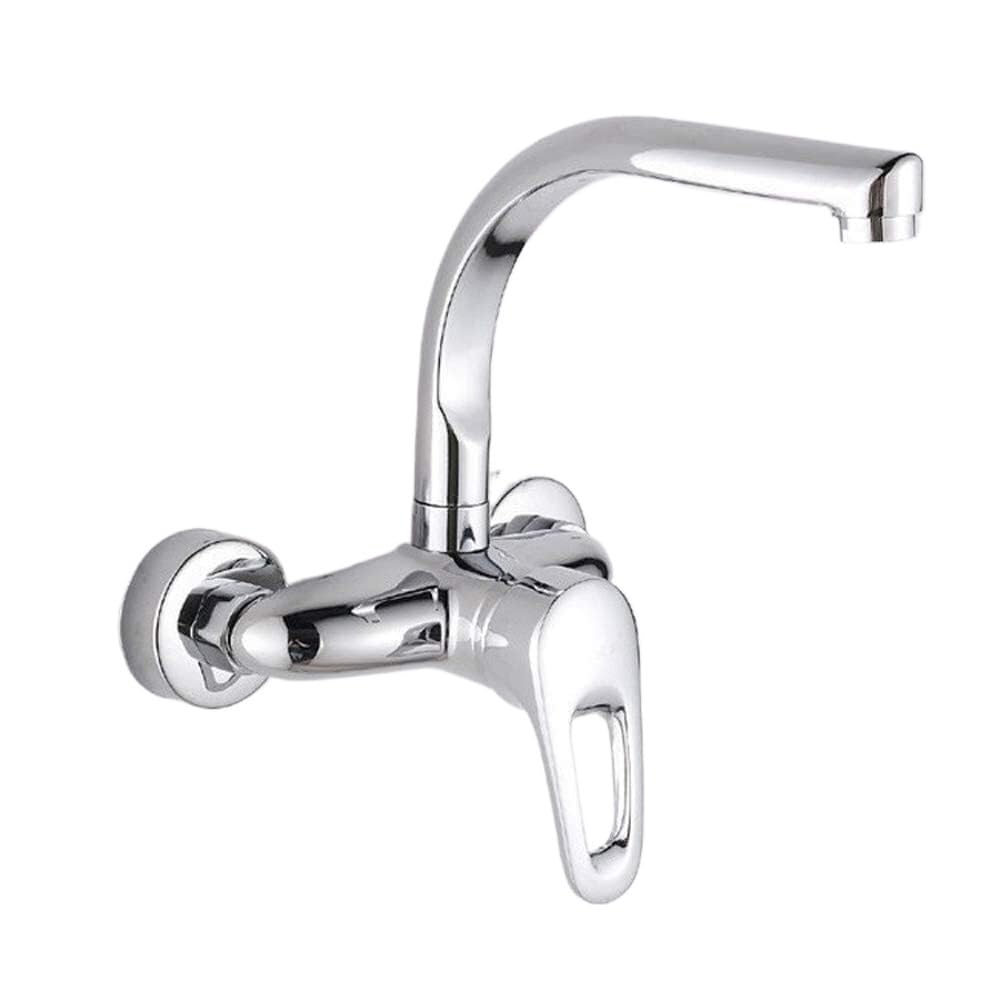Mélangeur lavabo mural pour gagner de la place et moderniser la salle de bain familiale