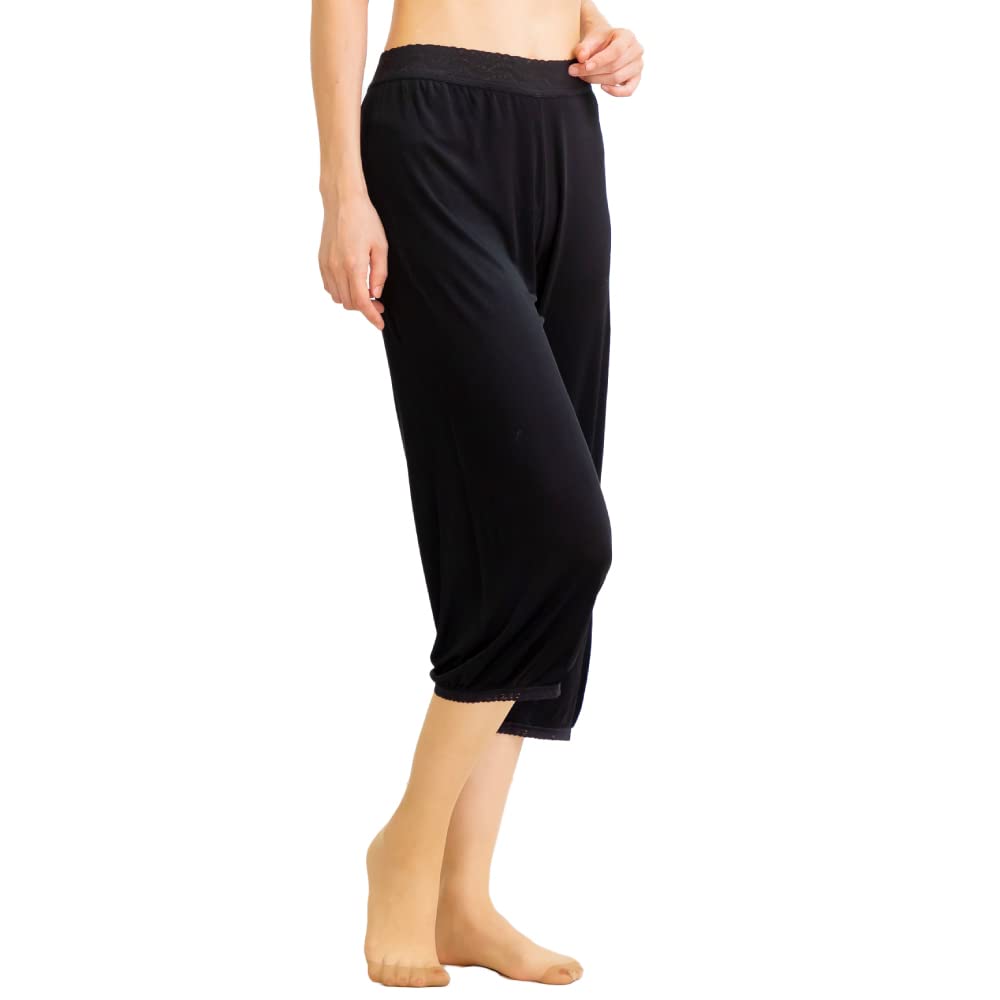 Amazon | [SIL-VENDER] ペチパンツ ペチコート シルク 七分丈 絹