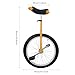 Xlsdlvcnxz 20 Inch Unicycle for Balance Training Outdoor Fitness with Adjustable Seat and Anti-Skid Tread (Yellow)