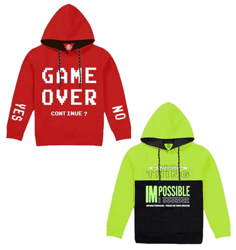 Image of MIST N FOGG Boys & Girls Regular Fit Full Sleeve Hooded Sweatshirt Combo