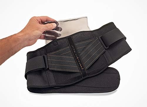 Copper Fit Unisex-Adult's Rapid Relief Back Support Brace with Hot/Cold Therapy, Black, Small/Medium