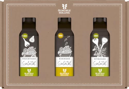 Ölmühle Solling Geschenkset | Probierset, Bio Salaltöl, 3x100ml (1)