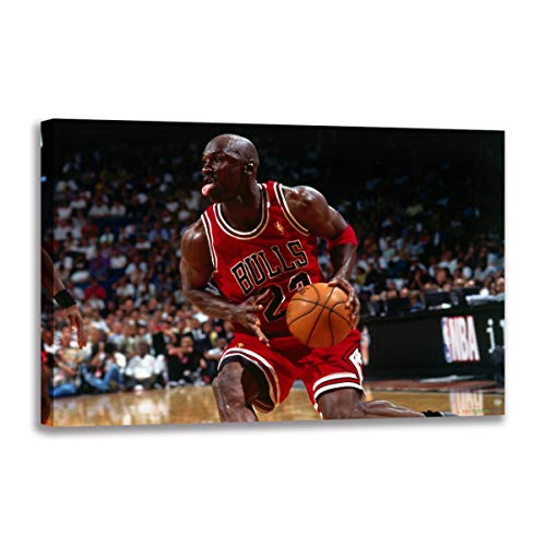 Michael Jordan poster toile basket-ball 40x60cm tableau décoration murale