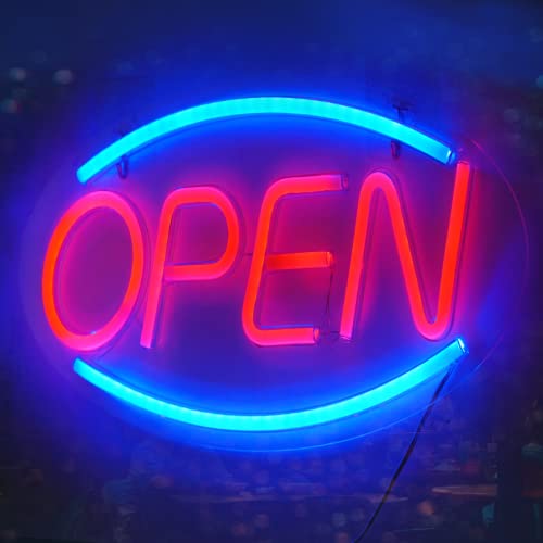 Open Neon Sign Lights 18'X 8.7' Big Led Wall Light Art Decor Novel Night Neon Lamps Powered By Usb Wire For Bedroom,Home,Bars,Cafes,Party,Christmas,Holiday Decorations #TOP9