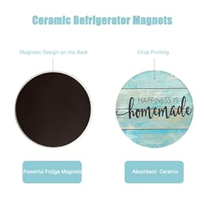 Farmhouse Refrigerator Magnets Set of 4 Housewarming Gifts Strong Refrigerator Magnets Large Magnets for Office Whiteboard Classroom Kitchen Home and Cabinet