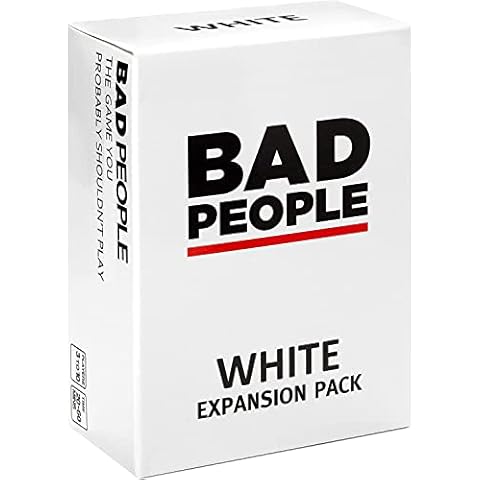 BAD PEOPLE Party Game WHITE Expansion Pack Cover