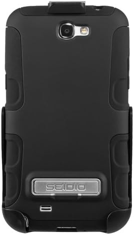 Seidio BD2-HK3SSGT2K-BK DILEX Case with Metal Kickstand and Holster Combo for use with Samsung Galaxy Note 2 - Black