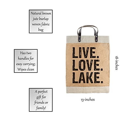 Image of Santa Barbara Design Studio Hold Everything Market Tote, 13 inch x 18 inch, Live Love Lake