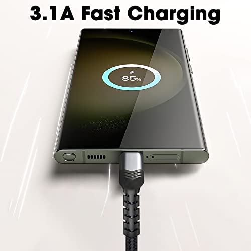 Image of Sounce Type C 3A (60W) Fast Charging Cable Braided Cable for Mobile, Laptop, Tablets & Other C Devices - Supports PD Tech & QC 3.0, 480mbps Data Transfer Speed, 5 Feet (1.5M), Black