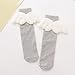 Hfolob Girls Socks with Wing Kids Cute Crew Socks Toddler Girls Boys Fashion Novelty Sock Fun 3D Wing Sock for Children, Grey, One Size