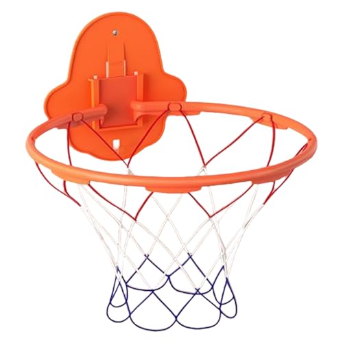 Aro Baloncesto Interior – 12.6 Inches Set Basket Plegable | Marco ABS Metal – Aro Resistente con 3 Soportes Adhesivos para Pelotas Tamaño 3 5 7 Ideal para Juego y Entrenamiento Indoor