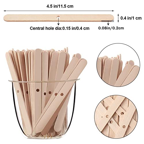 Wooden Candle Wick Holders Pack Of 150Pcs Wick Centering Devices Candle Wick Bars For Candle Making … (4.5Inch - 150Pcs) #TOP1