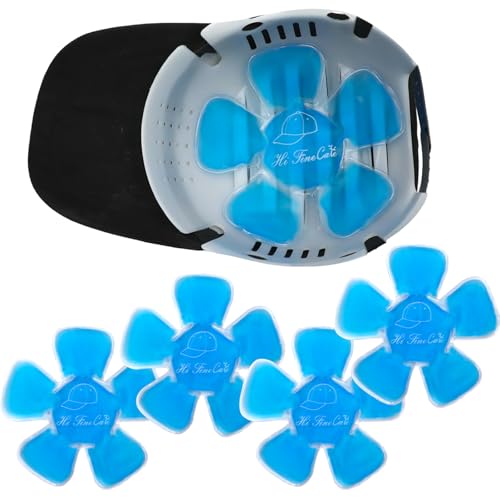 Image of Head Ice Pack, Ice Packs for Hat, Headache Cool Down Cold Pack Soothing Fever Migraine Cold Pack for Catcher Helmets, Riding Helmet Ice Pack, Keep Cool (Blue D, M)