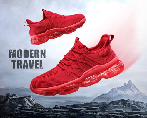 Image of Men's Air Running Shoes Non Slip Workout Casual Sport Shoes for Men Basketball Sneakers Fashion Tennis Sport Fitness Cross Trainers