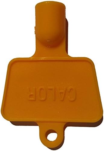 Yellow Plastic Gas Meter Box Key - open utility cupboard