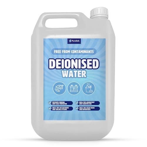Pure Safe Deionised Water 5 Litre Mineral-Free Water for Car